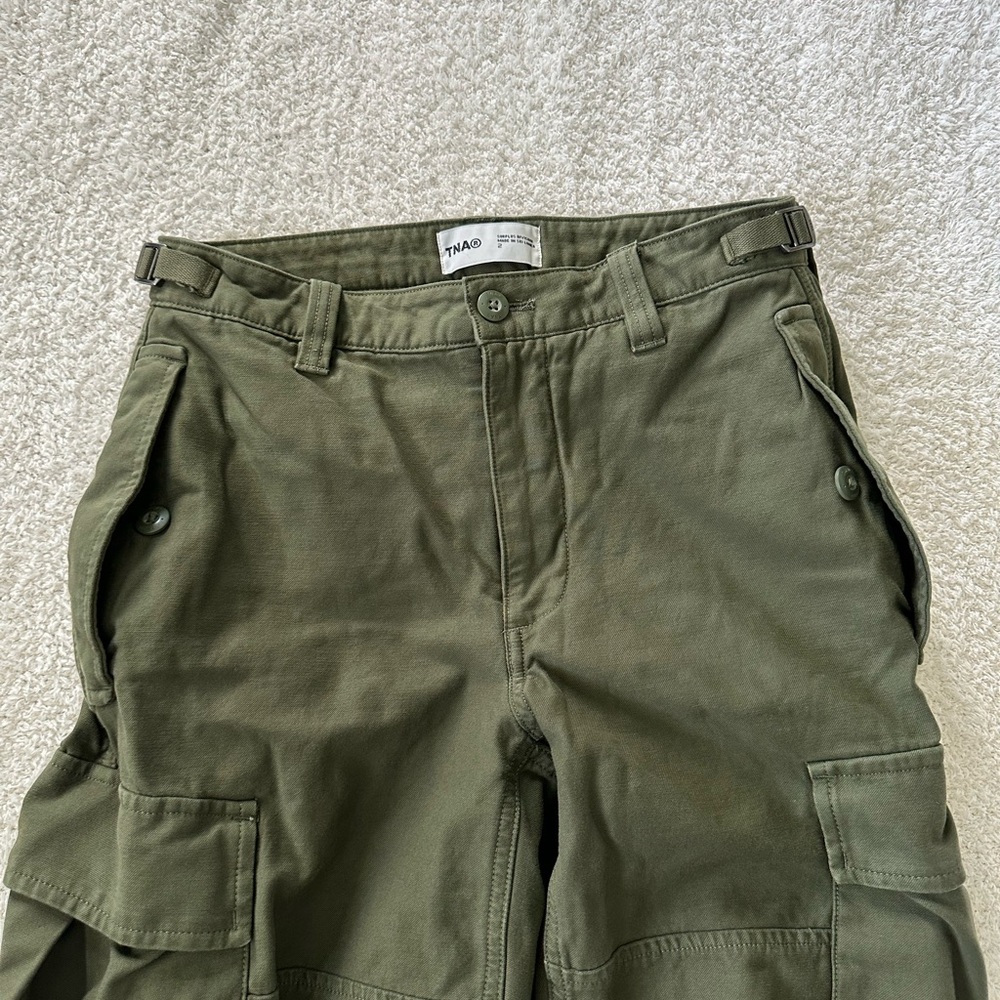 TNA Olive Green Cargo Joggers